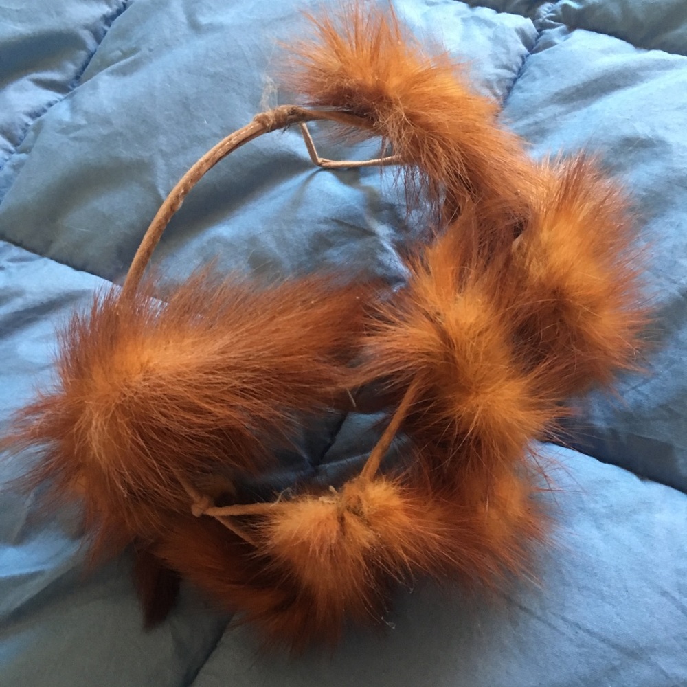 1940s vintage fur head piece